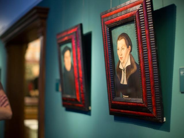 Ausstellungsraum im Ludwig Roselius Museum, Martin Luther und Katharina von Bora Copyright
