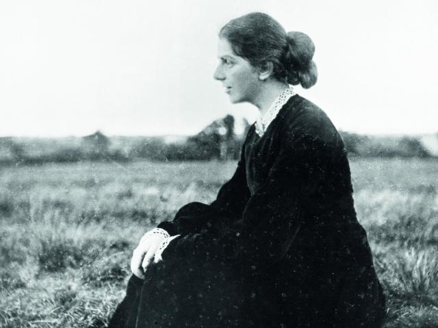 Paula Modersohn Becker in der Worpsweder Landschaft web2 Copyright