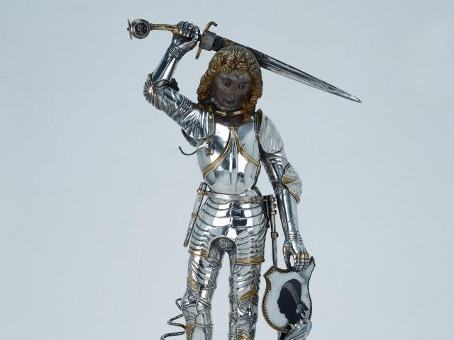 Lübeck, Bernt Heynemann: St. Georgsreliquiar aus Riga, 1507, Museen Böttcherstraße, Ludwig Roselius Museum, Bremen, Foto: Jürgen Nogai, Bremen