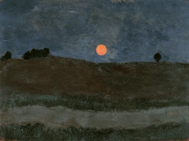 Paula Modersohn-Becker, Mond über Landschaft, 1909 Copyright