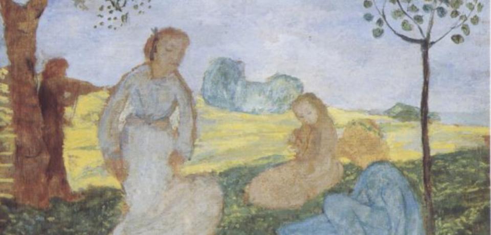 Paula Modersohn-Becker, Tanzende mit Musikanten, um 1901, Tempera auf Holz, Paula Modersohn-Becker-Stiftung, Bremen Paula Modersohn-Becker, Tanzende mit Musikanten, um 1901, Tempera auf Holz, Paula Modersohn-Becker-Stiftung, Bremen