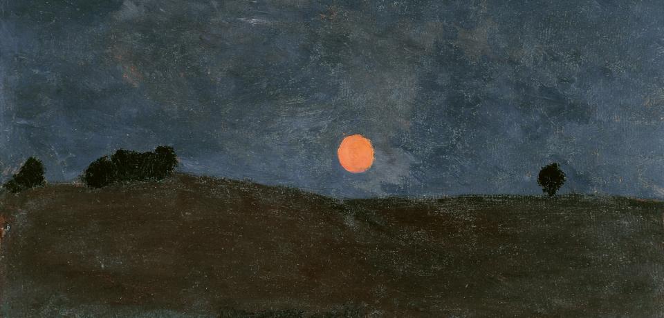 Paula Modersohn-Becker, Mond über Landschaft, um 1900, Paula Modersohn-Becker-Stiftung, Bremen Paula Modersohn-Becker, Mond über Landschaft, um 1900, Paula Modersohn-Becker-Stiftung, Bremen