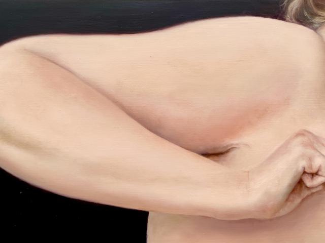 Wiebke Mertens Elbow 2025 Oel auf Papier copyright Wiebke Mertens Copyright