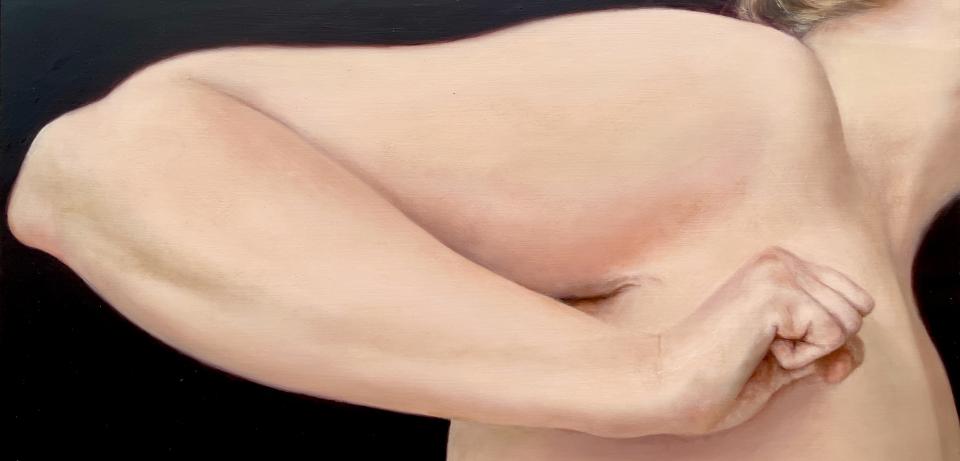 Wiebke Mertens Elbow 2025 Oel auf Papier copyright Wiebke Mertens Wiebke Mertens Elbow 2025 Öl auf Papier copyright Wiebke Mertens