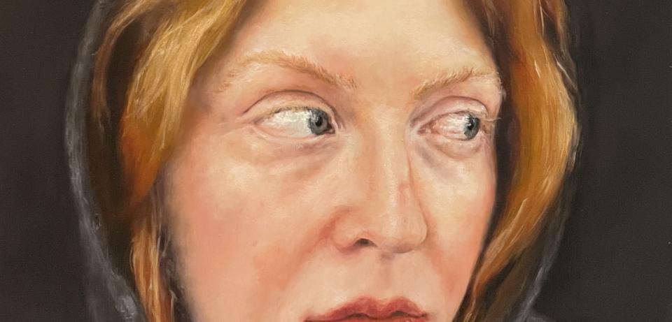 Wiebke Mertens Side Eye 1 2026 Oel auf Papier copyright Wiebke Mertens Wiebke Mertens Side Eye 1 2026 Oel auf Papier copyright Wiebke Mertens